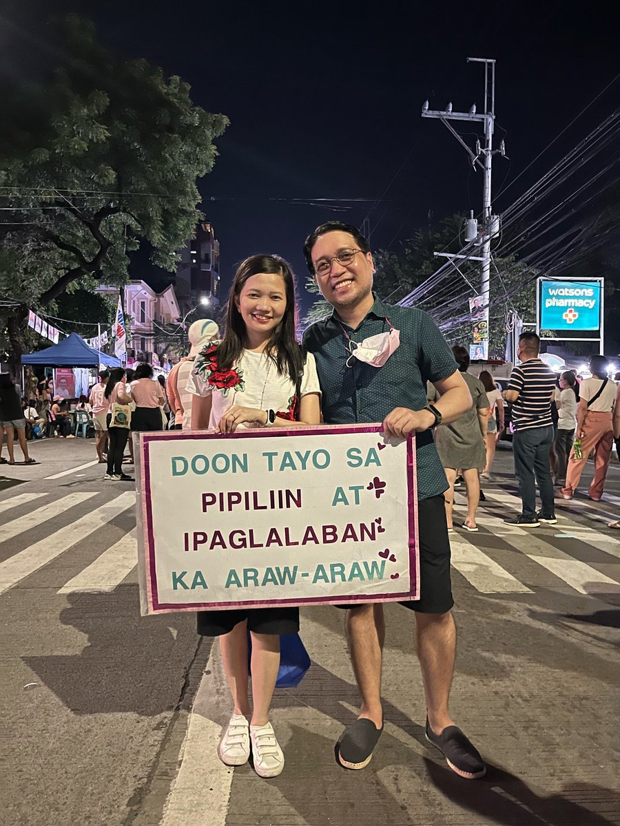 artjonvic's tweet photo. #LENIwanagSaDILIMAN #QCisPink (@ Maginhawa Street in Quezon City, Metro Manila) https://t.co/hdVIaf2b6U https://t.co/02MTGKlsqn