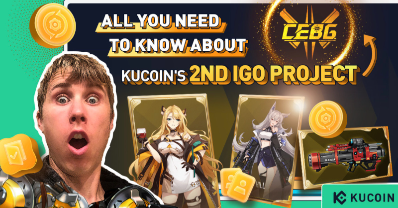 kucoincom's tweet photo. Quiz Time! $500 GIVEAWAY!

🔸How can players earn compound rewards in the #CEBG @CEBG_GAME world?

🔸Find the answer: https://t.co/W7ntM2gQks 

🔸RT + Comment

🔸Subscribe to #KuCoin YT Channel + Like

🎁 5 winners will get $100 each 

#KuCoinIGO #PlayToEarn #GameFi #NFTgaming