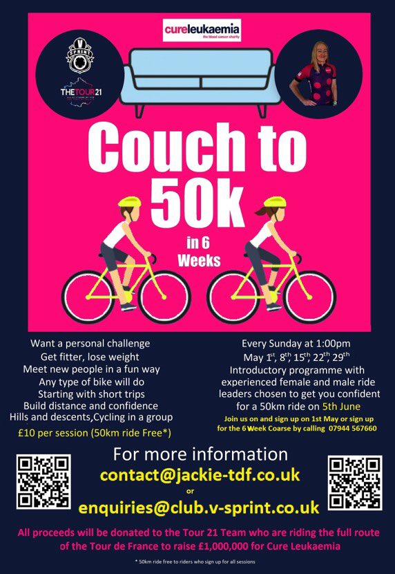 TeamVSprintRide's tweet image. Next Sunday 1st May 1:00pm

Build confidence, build skills, improve your fitness 

Still places available