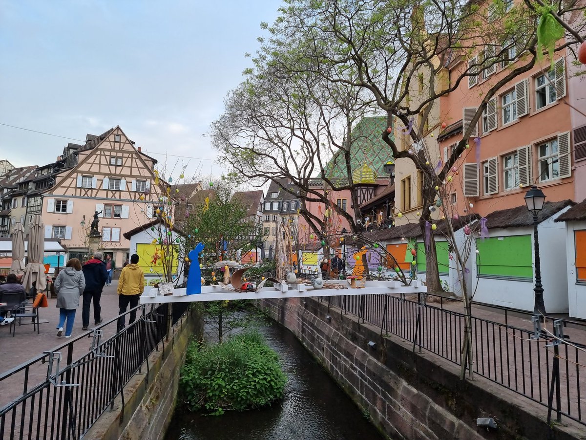 Last night in Colmar. Lots of Easter decorations and some very nice Belgium beer.
Today is 100% 🌧. Some change to plan necessary...