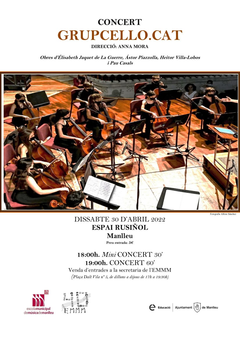 teatrecentre's tweet photo. El proper dissabte 30 d'abril concert del https://t.co/6bCPuQIqil sota la direcció d'Anna Mora.

🕒 18:00 Mini CONCERT 30'
🕒 19:00 CONCERT 60'
📍Espai Rusiñol
💵 5€

🎟 VENDA D'ENTRADES:
A LA SECRETARIA DE L' @EMMMANLLEU
(Plaça Dalt Vila, 5, de dilluns a dijous de 17h a 19:30h) https://t.co/PDgMQqAruc