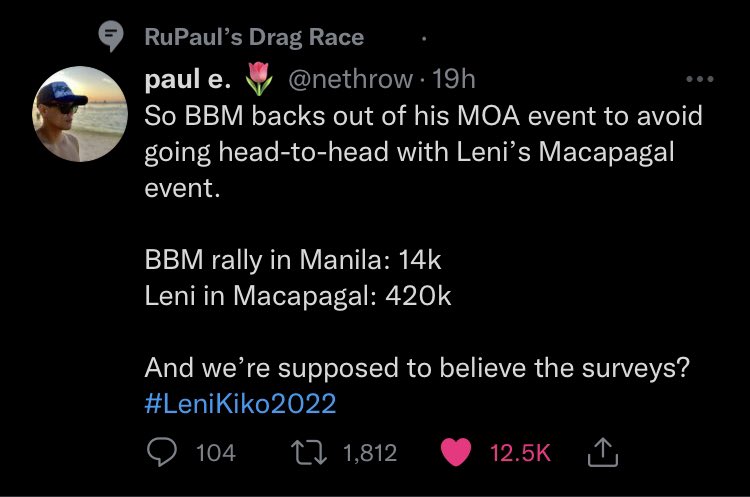 bakit naman rupaul’s drag race 😭