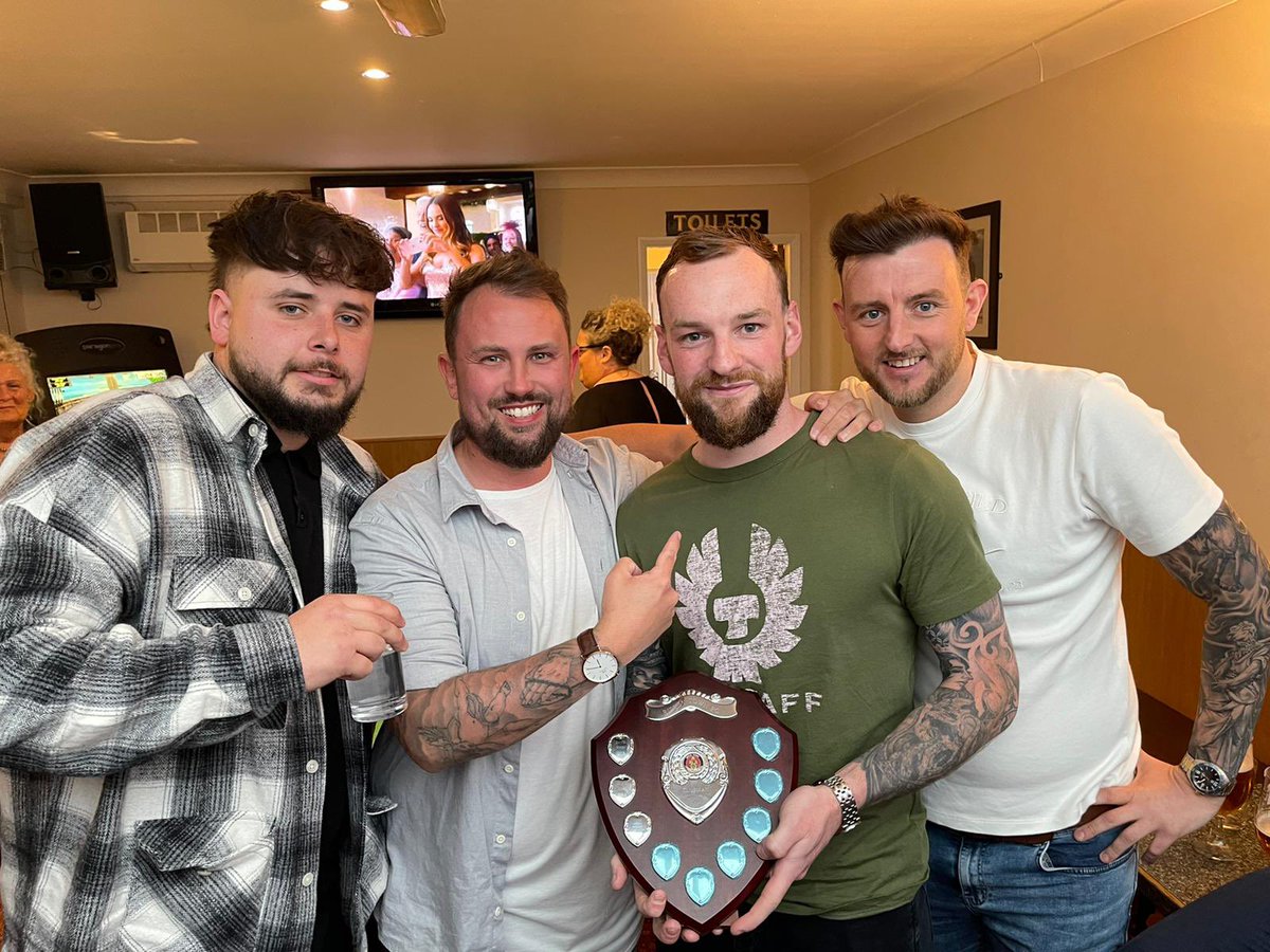 And we have GOAL OF THE SEASON award going to Arron Leeman. Just the 2nd game of the season in August at Linby we all knew it was up there and it stayed there as the best goal we’ve seen. Terrific 35 yard free kick, 80mph post and in. Can’t complain.