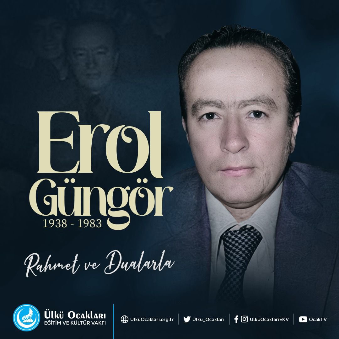 Mütefekkir, sosyal bilimci ve fikir adamı #ErolGüngör'ü vefatının yıl dönümünde rahmet ve minnetle anıyoruz.