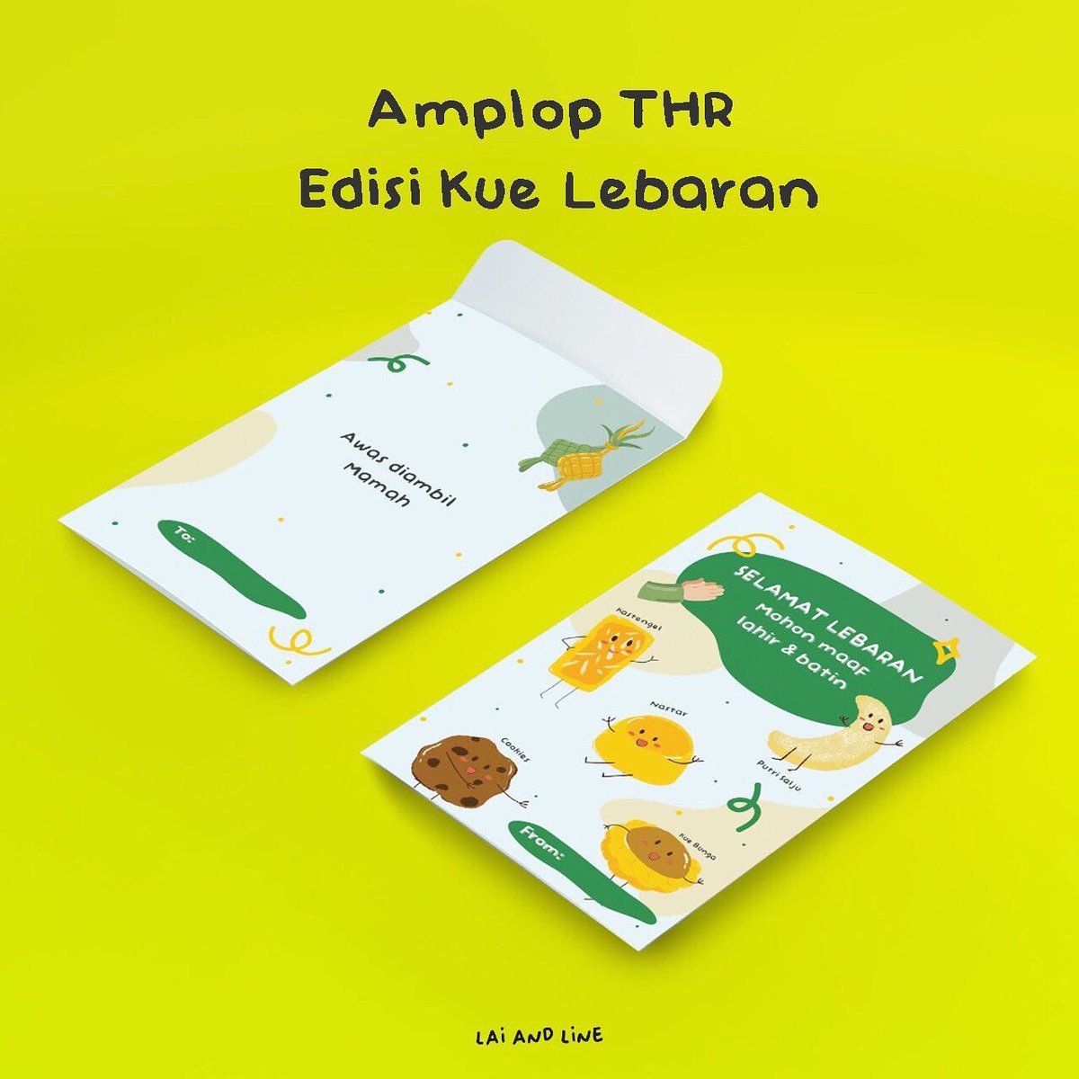adayoflay's tweet photo. Lebaran sebentar lagiii! Nggak lengkap dong kalau thr nya nga pake amplop gemoy. Nih aku bikin 2 design amplop yg bisa kamu pilih 💕 https://t.co/urZTsXTpw4
