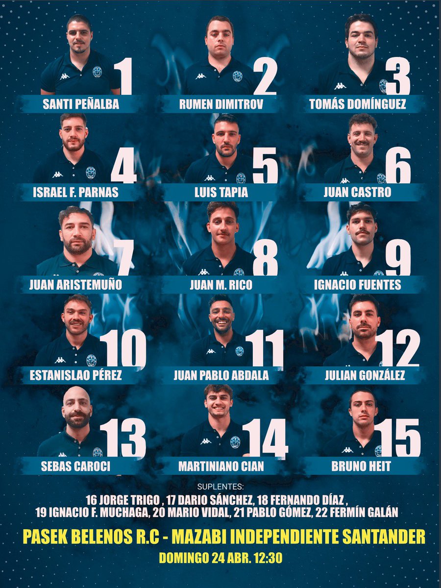 BelenosClub's tweet photo. ¡XV TITULAR! 

#DaleBelenos #UnClubUnaFamilia #JuntosPorUnSueño #FundaviTeams 🏉⚪️🔵 https://t.co/ncwIQVz8EI