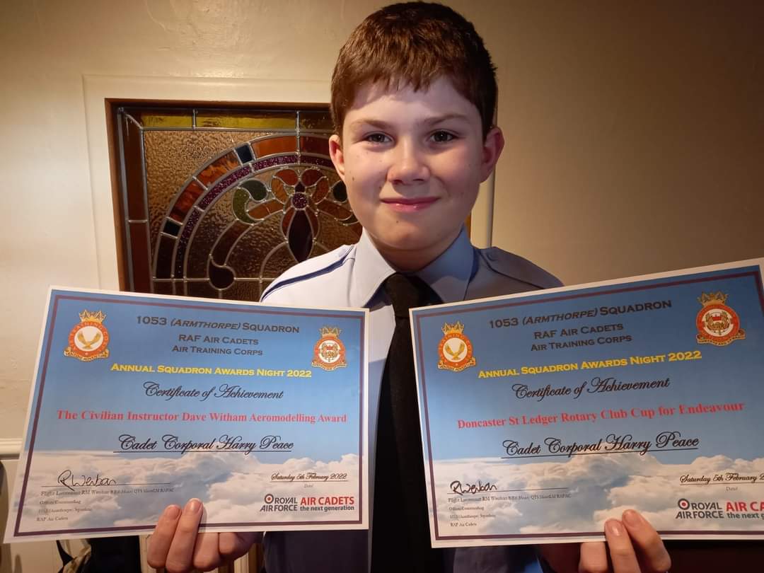 Harry recently attended 1053 sqn dinning in night where he picked up 2 awards. @1053Sqn_RAFA <a href="/RAF_Regiment/">RAF Regiment</a> #aircadets #RAF #RAFaircadets #cancerlife #cancerfighter #teencancer #teamharry <a href="/SheffieldStar/">The Star, Sheffield</a> @RAFRed4