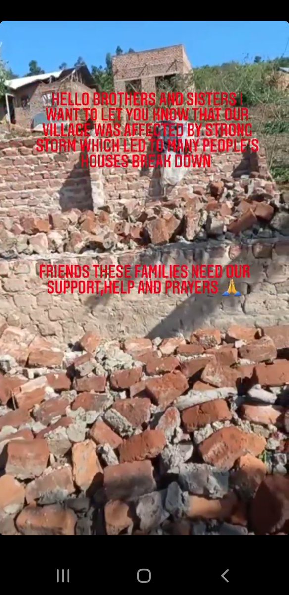 Hello dear brothers and sisters, i would like to let you know that our village was affected by a strong storm which led to break down of people's houses.
Hello dear friends, kindly help join me to save these families through our paypal Email 
childrensloveministries@gmail.com