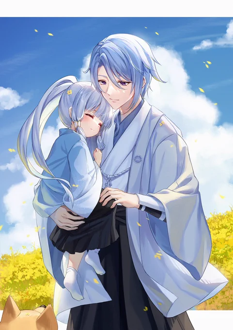 少年の綾人とロリ綾華を描きました～🌸🌸
PVホントに素敵でめちゃ感動しました。
ありがとうございます!🥲
#原神 #神里綾華 #神里綾人 