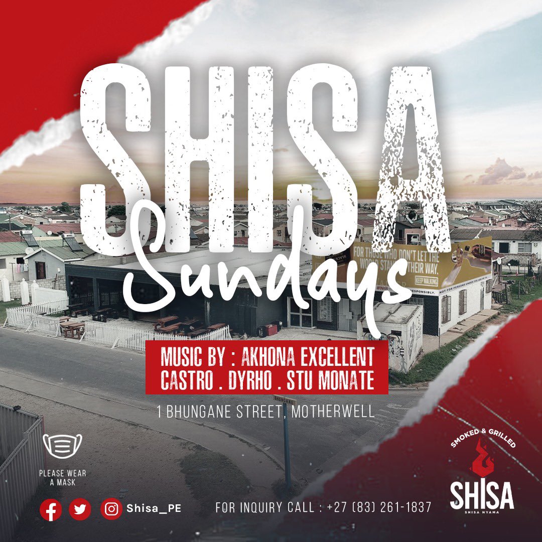 Let’s finish off our weekend nje. It’s #ShisaSundays 🔥

📍1 Bhungane Street, Motherwell 

#SHISA🔥