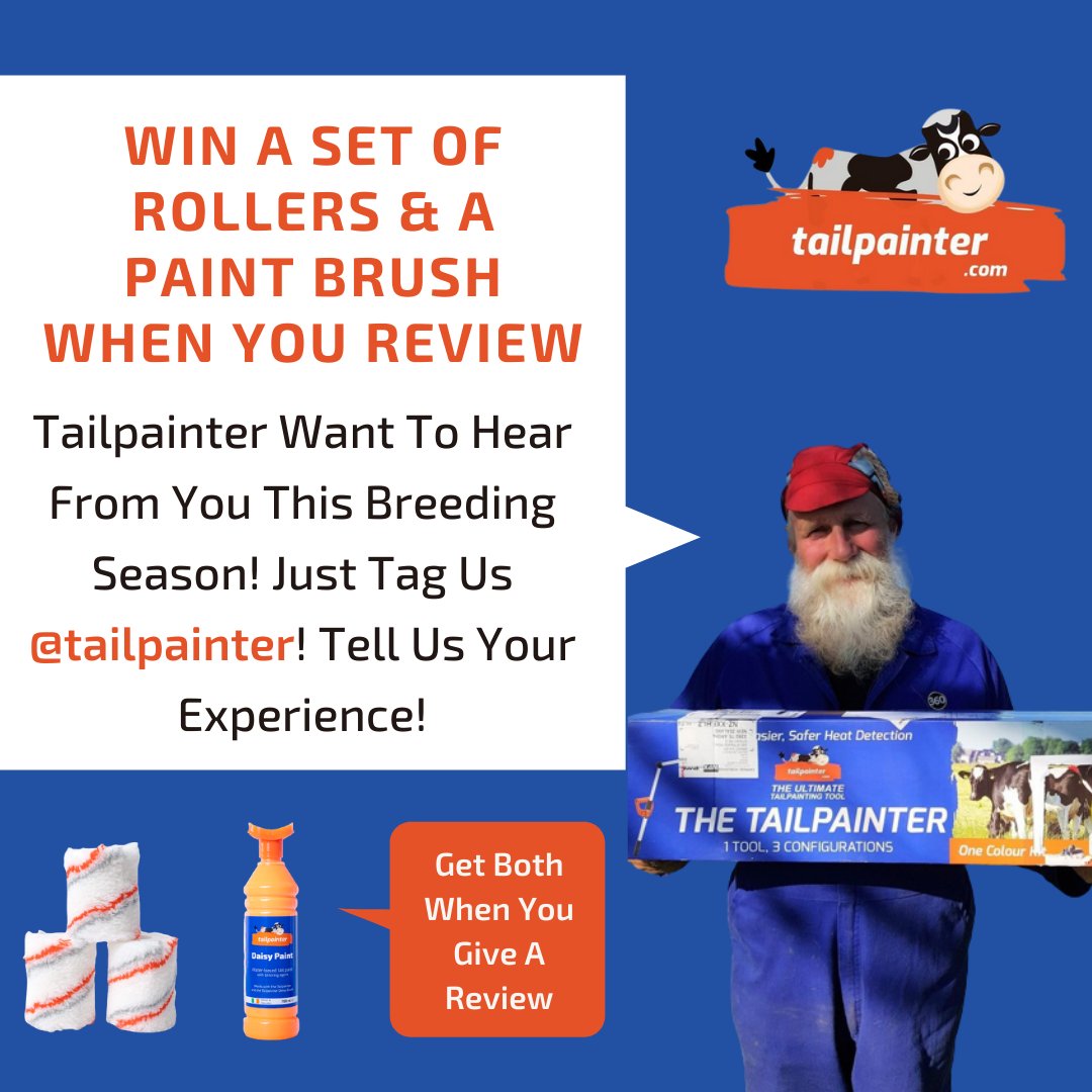 tailpainter's tweet image. Tailpainter want to hear your story!!! 👀
Get a free set of rollers and a Daisy Paint Bottle Brush when you share your experience!

Just tag us @tailpainter or message us your opinion by text or video your opinion on Tailpainter products and your experience with them! 💯