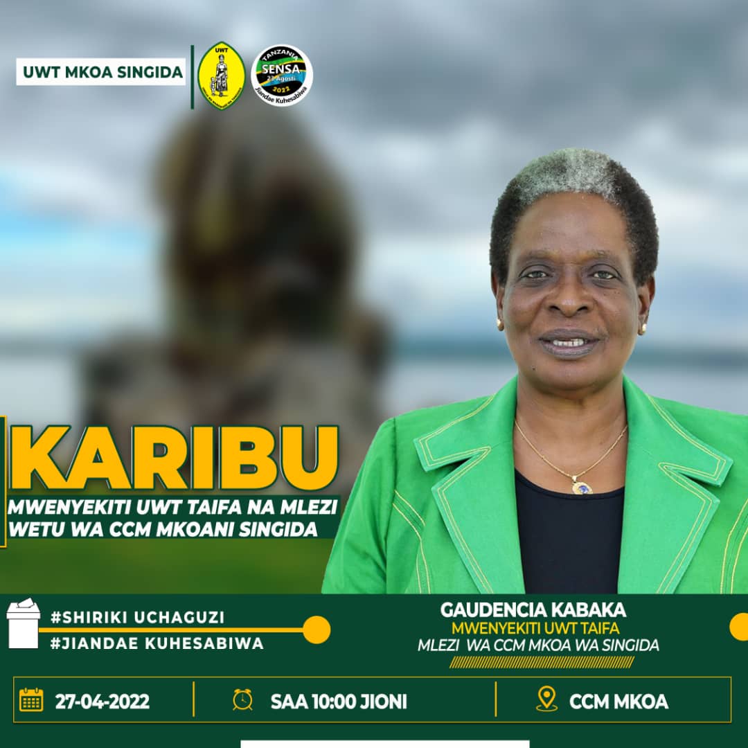 ccmiramba's tweet photo. Karibu Sana Singida 
@ccm_tanzania https://t.co/bVaigZh9Cy