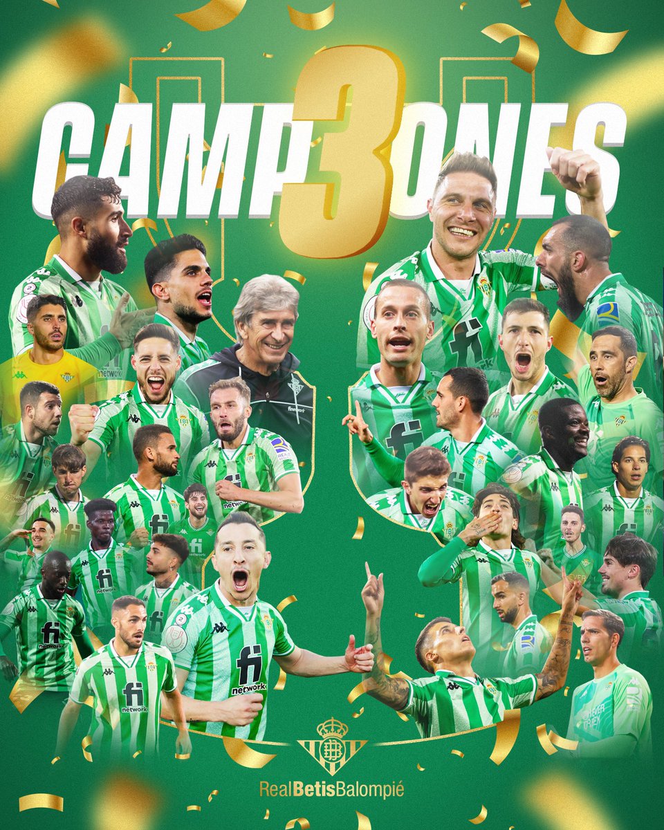 Enhorabuena a toda la gran familia bética y todos mis antiguos compañeros. ¡Cuánto lo merecíais! <a href="/RealBetis/">Real Betis Balompié 🌴💚</a> 🏆💚
