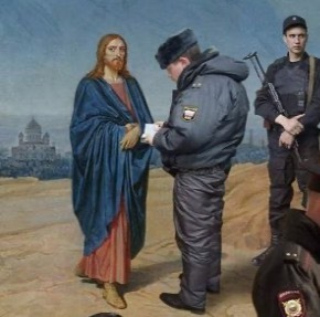 Стоял с плакатом «Не убий!!!»