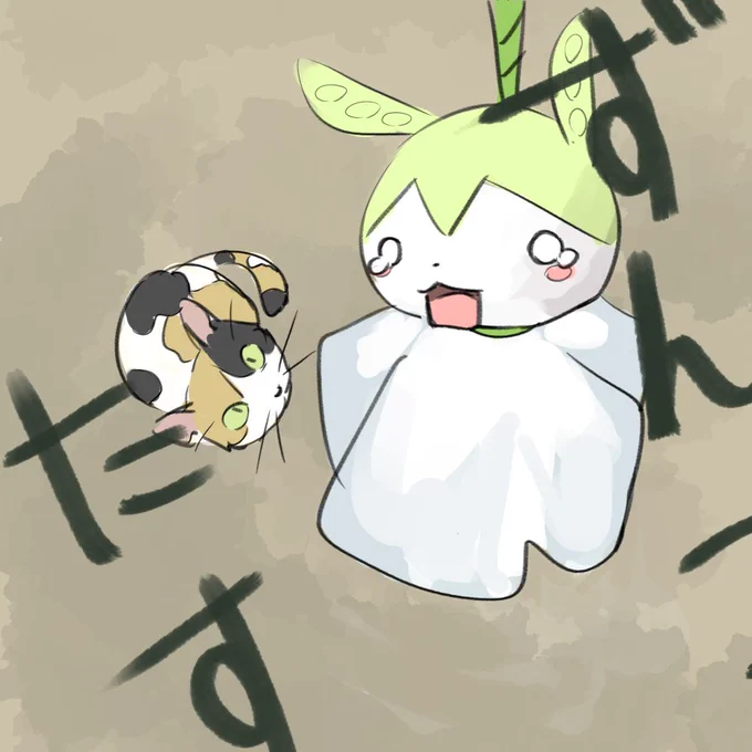 #みんなでTLに思い思いのてるてる坊主を流してGWに晴れを呼び込もうキャンペーン 一週間後に解放されるずんだもんイ「今日はお外が賑やかですわね?」 