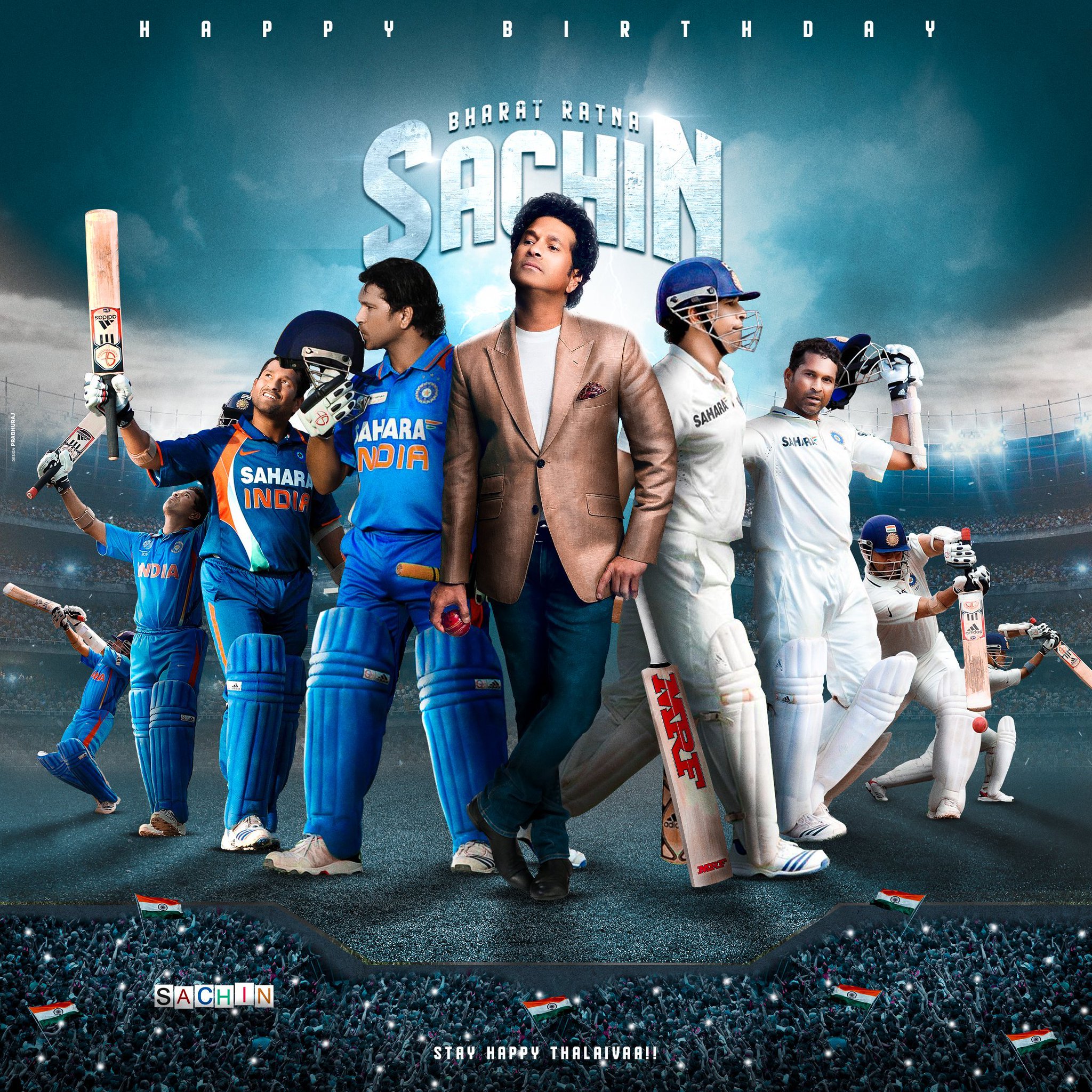 Happy birthday      God of cricket SACHIN TENDULKAR 