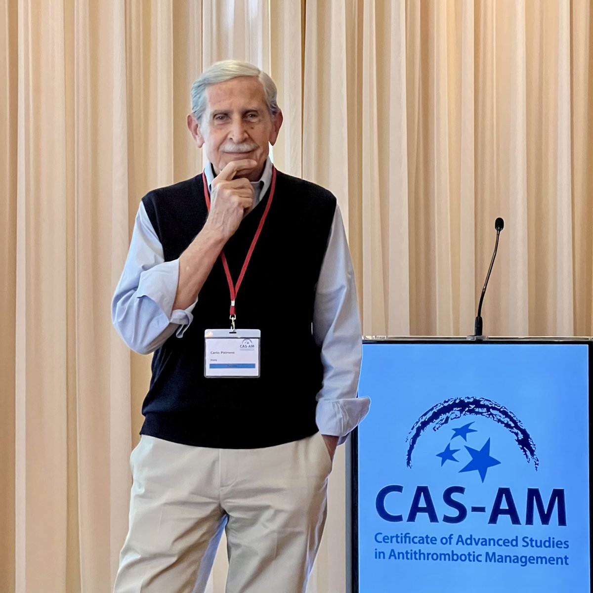 Last presentation of the 1st course week on training the new leaders in antithrombotic management. Carlo Patrono presenting on "Mechanistic insight into how #aspirin prevents #atherothrombosis". Participants will  workon their portfolio and be back in November for week 2.