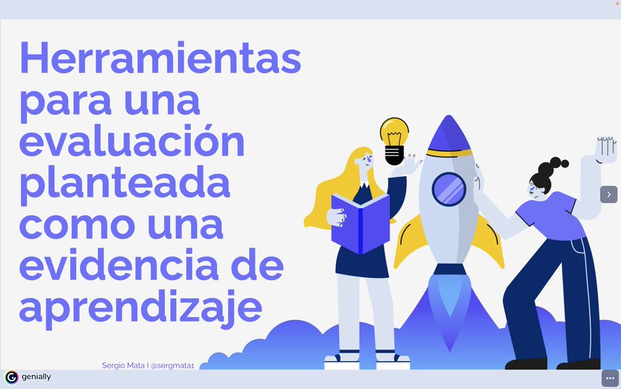 Presentación del taller sobre 'Herramientas para una evaluación planteada como evidencia de aprendizaje' desarrollada por <a href="/sergmata1/">Sergio Mata Pardo</a> en <a href="/EABE2020/">EABE2022</a> view.genial.ly/624b3e57c6a0b1… vía <a href="/leboixta/">leboixta.bsky.social</a>