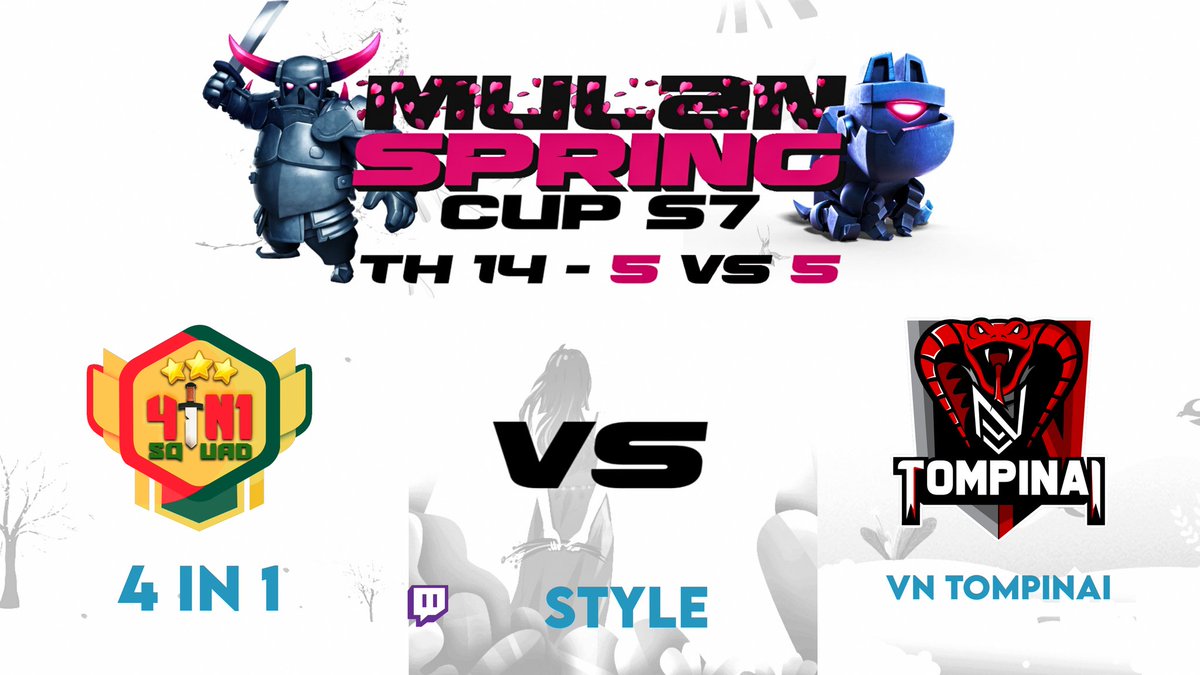 DOMINGO! 🥳

Intentamos volver! 🥺

Estaremos una hora charlando sobre qué me ha pasado, os daré una buena noticia y después (si los pulmones lo permiten) veremos una war entre <a href="/TompinaiEmpire/">TOMPINAI EMPIRE</a> vs <a href="/4in1_COC/">4 in 1</a> de la <a href="/MulanCup/">Mulan Cup</a> 

19:00🇪🇸 14:00🇦🇷 12:00🇲🇽

👉 twitch.tv/style_coc