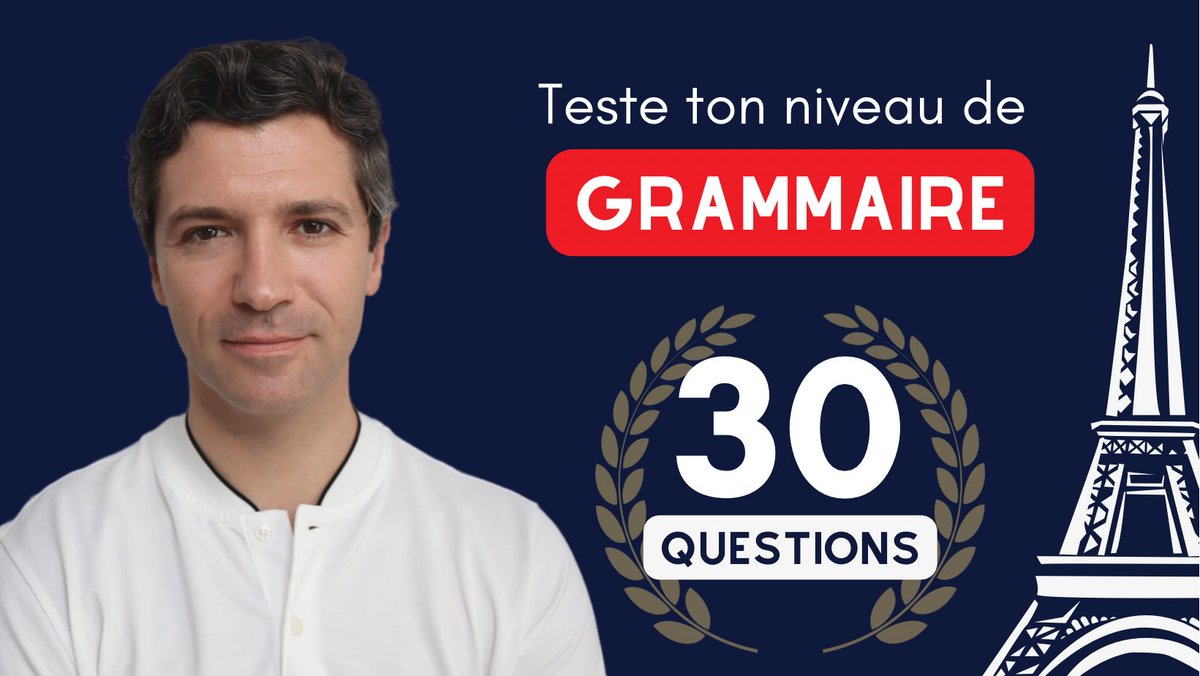 VBouen's tweet photo. TEST DE GRAMMAIRE française en 30 questions - Du A1 au C1
https://t.co/pgLx3xvBez

#french #francais #frances #learnfrench #speakfrench #frenchies #frenchclass #frenchculture #frenchlesson #frenchteacher #frenchlanguage #idiomas #langues #languages https://t.co/fXcNHA5T7s