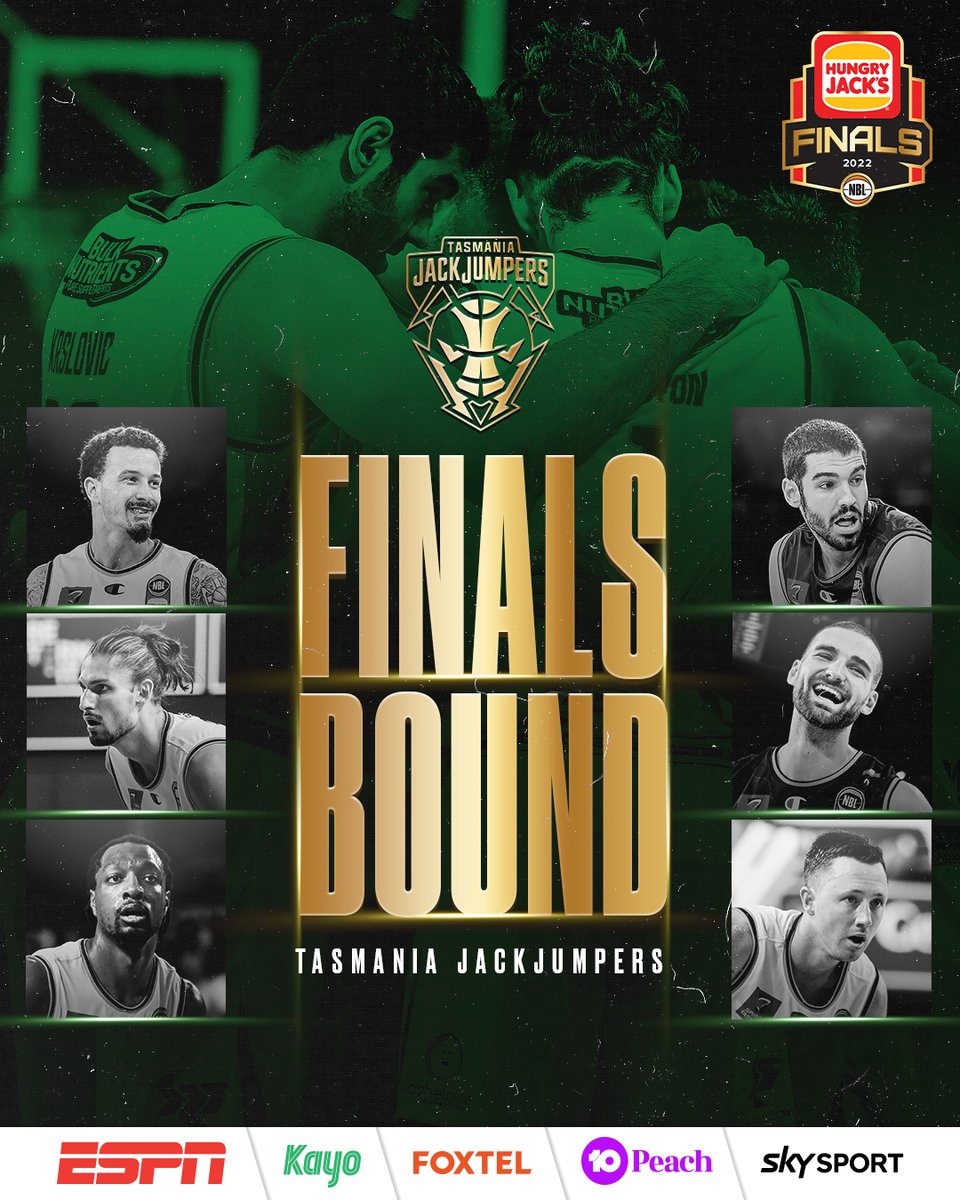 NBL's tweet photo. THE STREAK IS OVER.

The @JackJumpers are going to the NBL Finals 🐜

#NBL22 https://t.co/rYQC6zjXk3