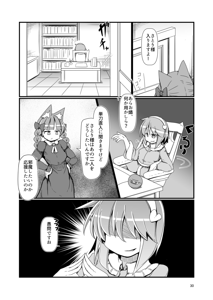 さとり様がお空ちゃんの恋路を邪魔するお話 