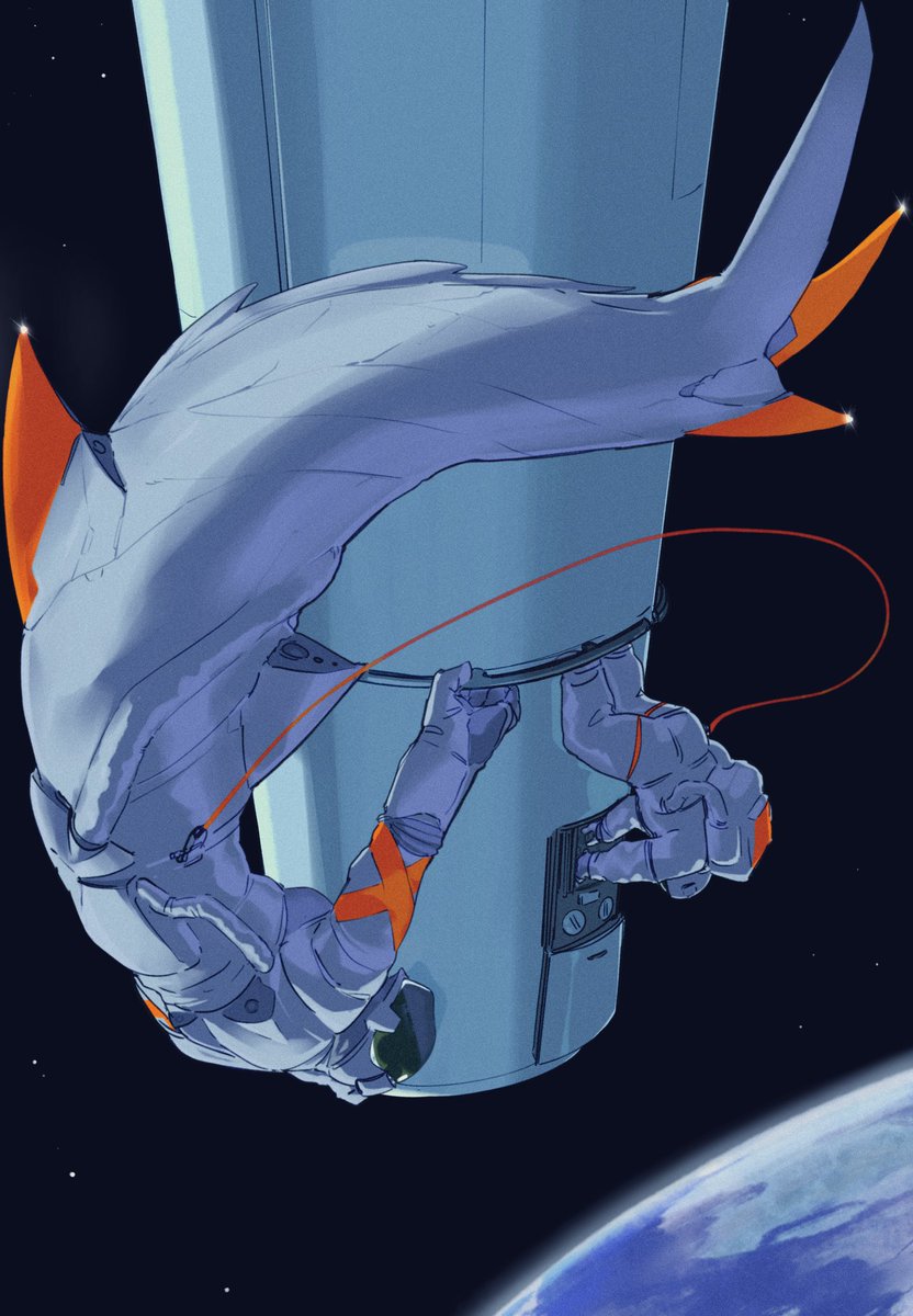 space planet earth (planet) upside-down solo cable spacesuit  illustration images