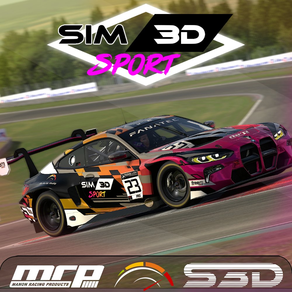 sim3dsport's tweet photo. Raceday! 🤯
@BMWMotorsport SimCup at Nürburgring GP today. Check the livestream at https://t.co/6XMLvWiBte @RaceSpotTV and cheer for the #Sim3DSport squad 😎
Thanks @simracingstudio and Manon Racing 🤙 https://t.co/QDTSyhDppt