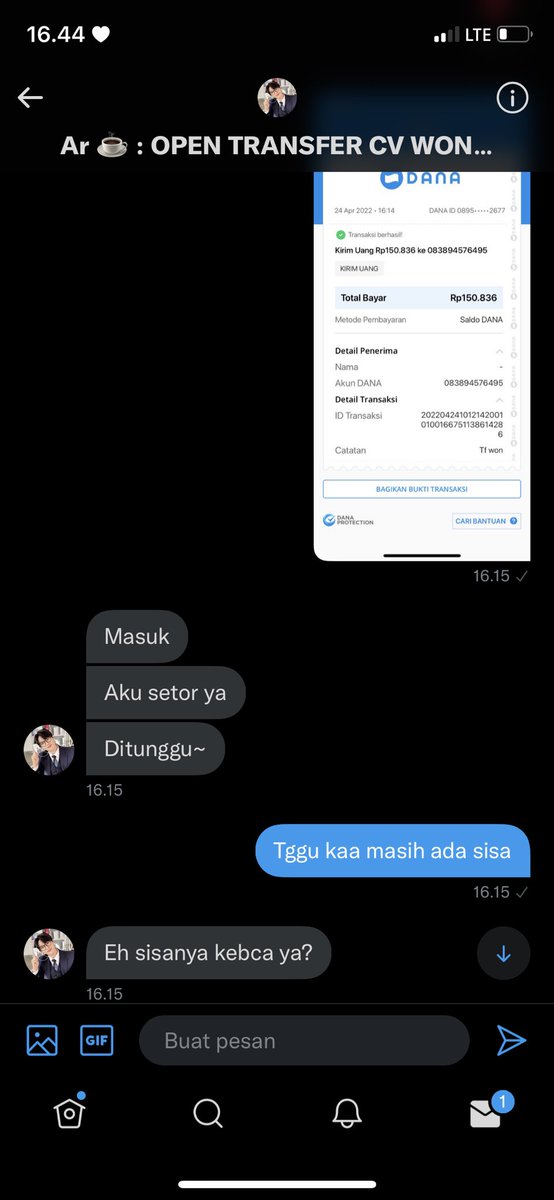 NtiqSeok's tweet photo. { HELP RT SCAMMERS TF WON/PENIPU TF WON }

hati-hati buat yg ingin tf won di dia, soalnya dia udh nipu aku, total 558k 

A/N M SYAHRUL EFENDI
BCA 0561993440

@/argeunt https://t.co/6JI0boXQx8