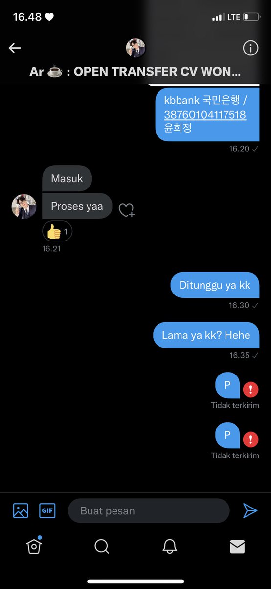 NtiqSeok's tweet photo. { HELP RT SCAMMERS TF WON/PENIPU TF WON }

hati-hati buat yg ingin tf won di dia, soalnya dia udh nipu aku, total 558k 

A/N M SYAHRUL EFENDI
BCA 0561993440

@/argeunt https://t.co/6JI0boXQx8