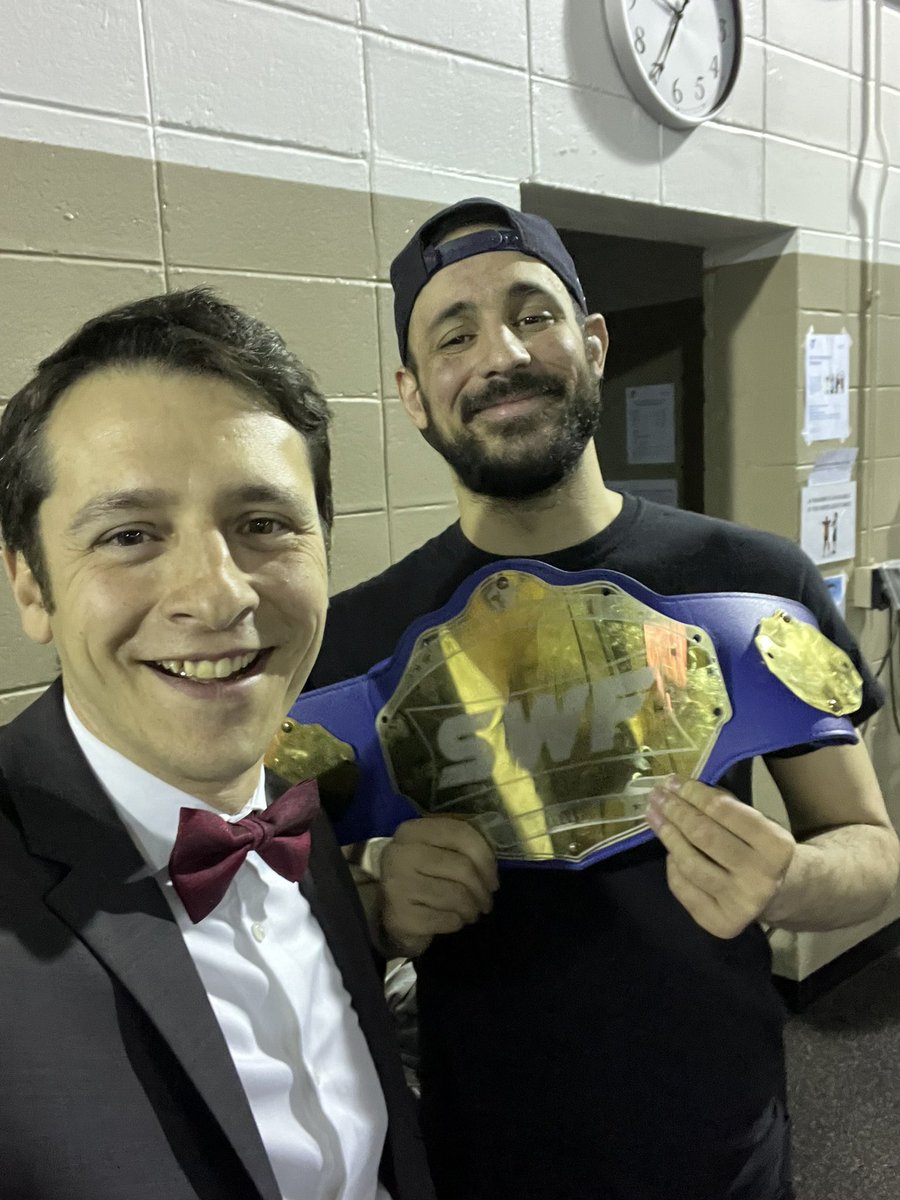 AdamHamway's tweet photo. Ace Andrews #2Gud took home the SWF cruiserweight title last night. #prowrestling #wrestling @aceandrews2gud @SWFLive https://t.co/hHU8bWy0FP