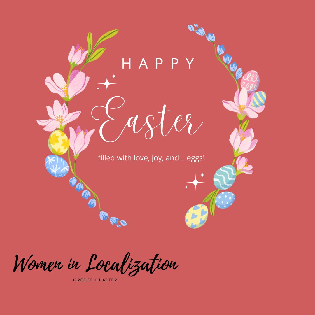 WLGreece's tweet photo. 🐰Happy Easter from the brand new Women in Localization Greek chapter leadership team! Our first Easter together! Buckle up, great things are coming your way really soon. #Easter #WLGR #WomenInLocalization https://t.co/ctAcNbKJhk