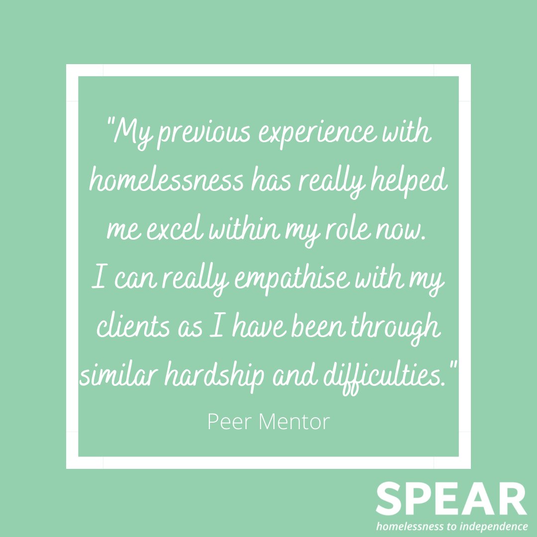 SPEARLondon's tweet photo. Our Peer Mentors offer #onetoonesupport to people and help improve their #confidence, #health and #wellbeing ๐
Having people who have experienced #homelessness themselves employed at SPEAR is something we continue to encourage.
https://t.co/703d965CPd
@CityBridgeTrust https://t.co/hGy0xra20H