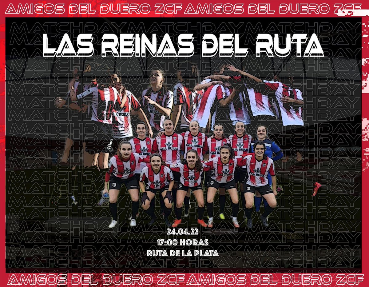 ZCFoficial's tweet photo. MATCHDAY⚽️|

🏟 Estadio Municipal Ruta de la Plata
🗓 Domingo 24 de abril 
⏰ 17:00h
🆚 @SanPioxFem 

#VamosMiZamora ❤️🤍💛💚 https://t.co/qBemXeLEdE