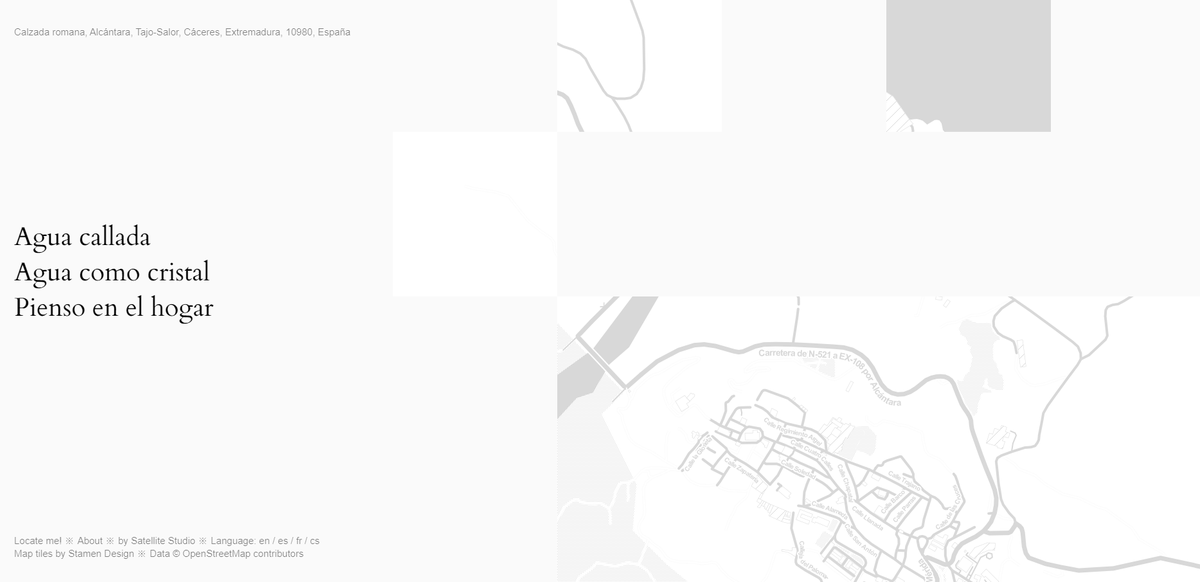 NaoCasanova's tweet photo. Un HAIKU es un poema breve japonés con 3 versos y 17 sílabas en total.

OpenStreetMap Haiku tiene una inteligencia artificial que os compone un poemita de este tipo en función de dónde os coloquéis y lo que advierte en su entorno.
(Me ha encantado... 😁)
https://t.co/jEioIkWNuM https://t.co/Qn2xjyyg1U
