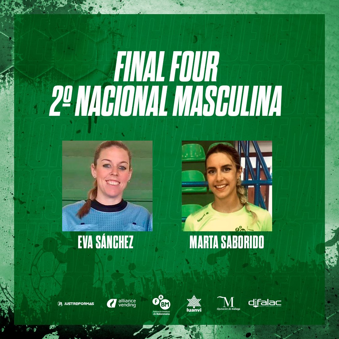 Este fin de semana las compañeras <a href="/evasm18/">Eva Sánchez.</a> y <a href="/martaa_27/">Marta</a> están dirigiendo los partidos de la final four de 2ª nacional masculina. Suerte chicas!! 💪💪🤾🏽‍♂️🤾🏽‍♂️