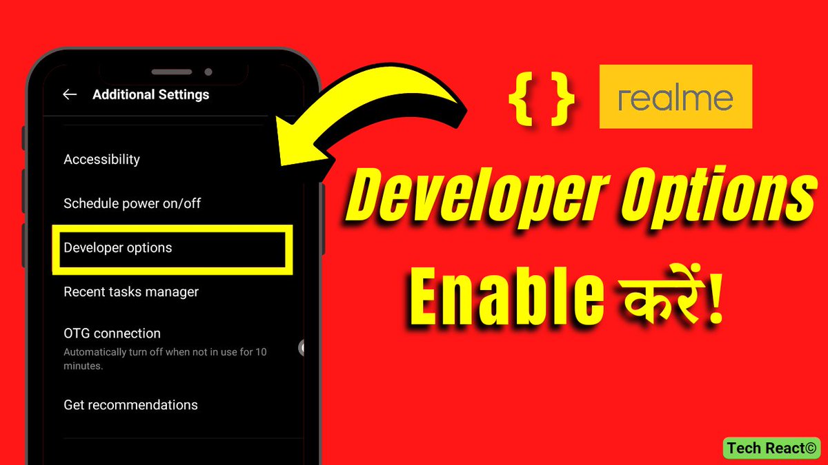 thetechreact's tweet image. youtu.be/T983zH6NqYs
#techreact #developeroptions #howto #realme