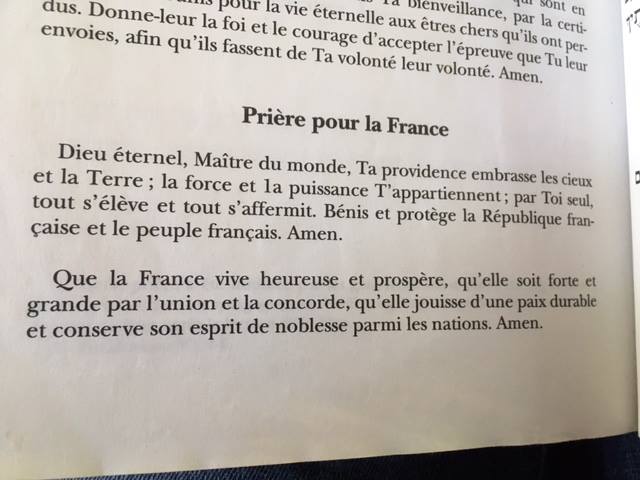 "...et conserve son esprit de noblesse parmi les nations" (Prière récitée chaque semaine dans les synagogues en France).