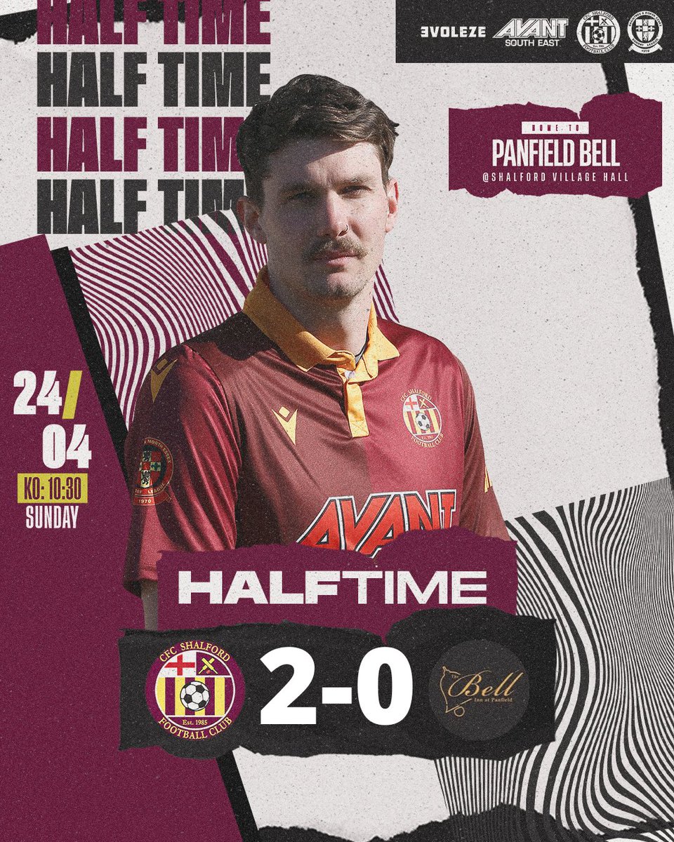 We lead 2-0 at the half time, Rory Bone gave us the lead, Aaron Collier got the second.