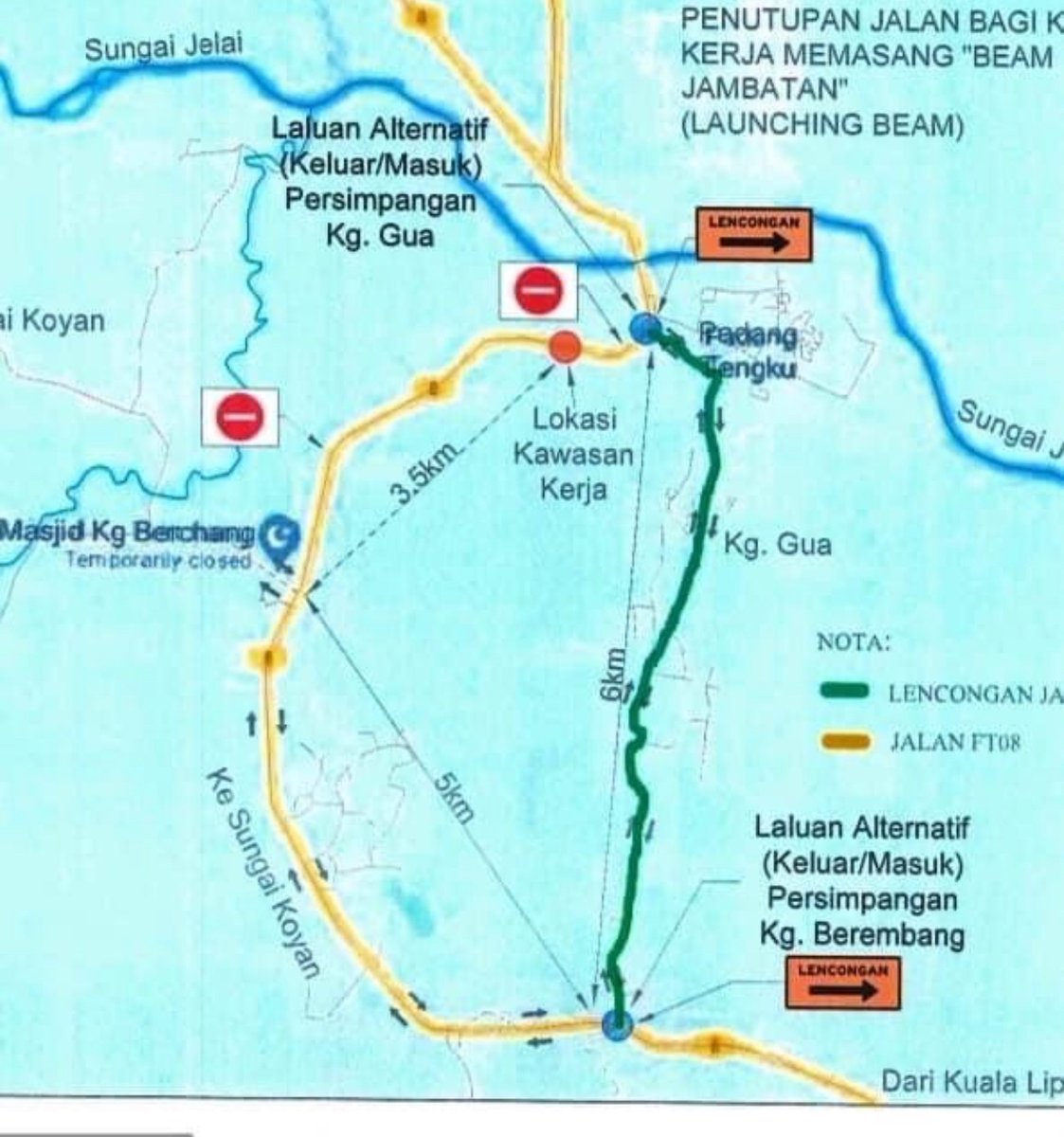 Pemakluman lencongan jalan di FT08 Kuala Lipis pada 25 dan 26 April 2022  kerana pelancaran rasuk projek CSR
<a href="/CawJalanJKR/">Cawangan Jalan JKR Malaysia</a> 
<a href="/JKRLIPIS/">JKR LIPIS</a>