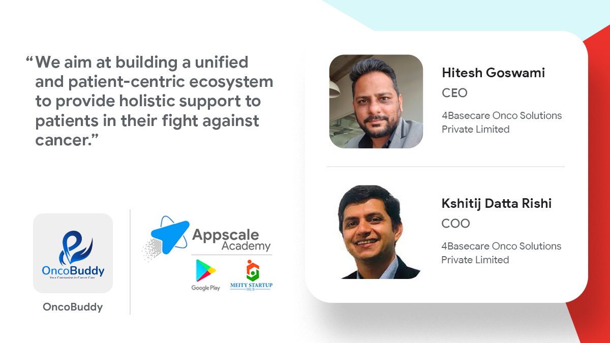 GoogleDevsIN's tweet photo. New digital solutions can make access to healthcare easier for everyone. Check out the developers from the class of 2022 who are creating solutions in this space and much more on #AppscaleAcademy - https://t.co/Iki75Oj3EB
#PowerYourGrowthStory https://t.co/DTzRq4Oqra