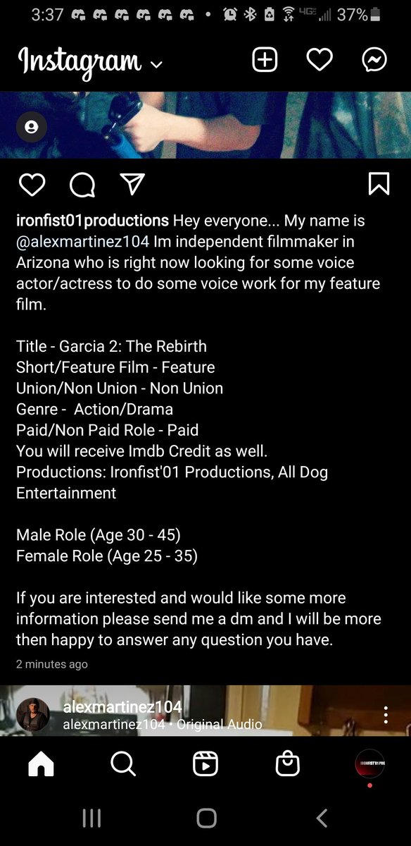 Calling all Voice Actors and Actresses!! 

#voiceacting #filmmaker #garcia2therebirththemovie #filmlife #garciafranchise #azfilm