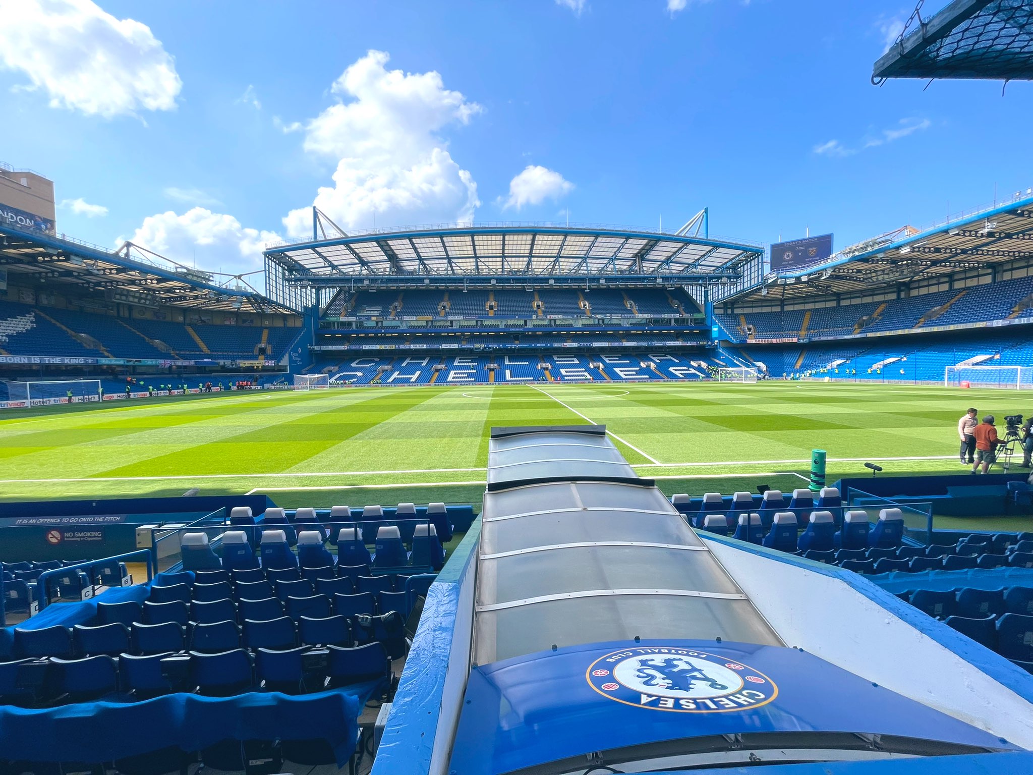 Chelsea FC on X: Back at Stamford Bridge, the ☀️ is shining and