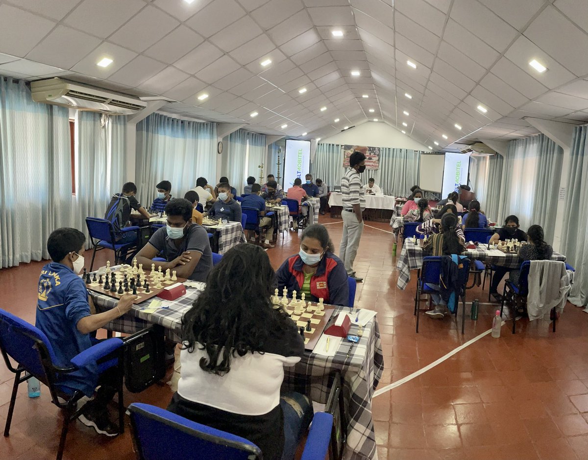 ChessSri's tweet photo. Part 2. Sri Lanka National Chess Championship 2022 is currently in progress for the second day. The event will finish on 01 May. #slchess #SLChessNationals @FIDE_chess @Asianchess @asianchess1 https://t.co/i1gMiJ1ExO