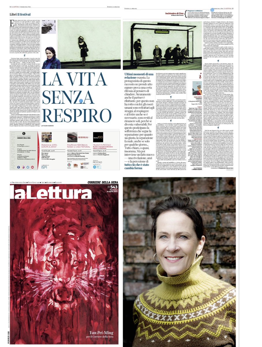 deb_pisano's tweet photo. Sabato 29, per la prima volta in Italia, #VigdisHjorth sarà a Milano ospite dei #Boreali. Oggi su @La_Lettura un suo racconto inedito, da non perdere, nell’attesa di incontrarla. 🧡
#Eredità #Lontananza https://t.co/8UrDNgJnRa