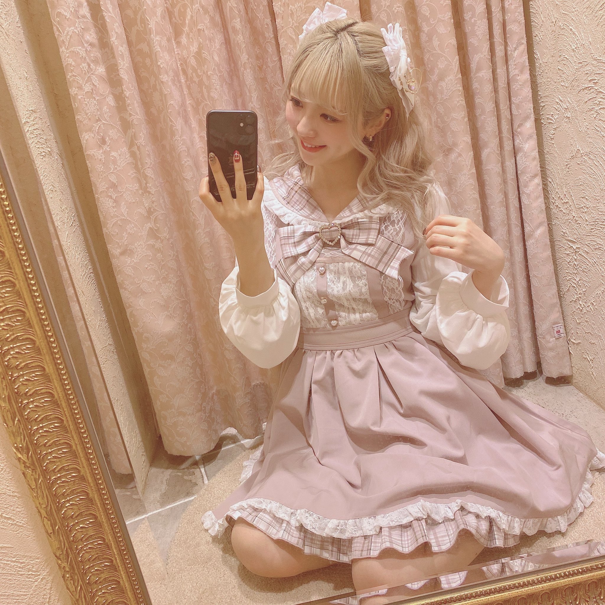 ♡LIZLISA レースエプロン風カシュクールワンピース♡ - ひざ丈ワンピース ♡LIZLISA レースエプロン風カシュクールワンピース♡ - ひざ丈ワンピース
