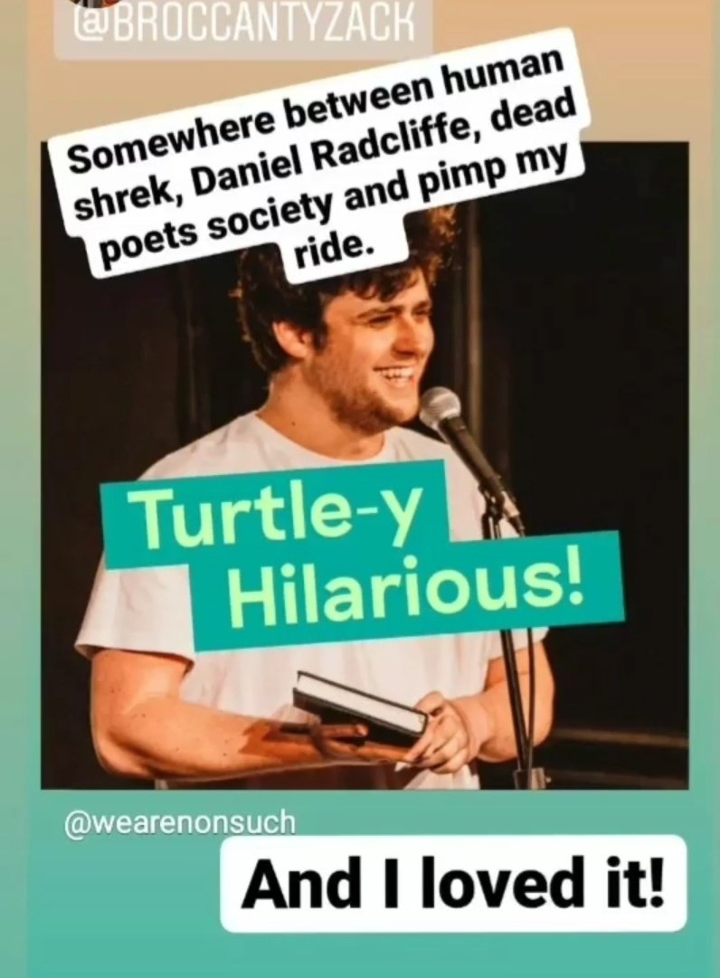 broccantyzack's tweet photo. Someone posted this about #TurtleShow last night and god knows what it means but boy do I appreciate it!

Thanks to everyone who came out to Nottingham last night, it was fucking ace 🔥

@wearenonsuch are mint x https://t.co/YjwykGZCHT