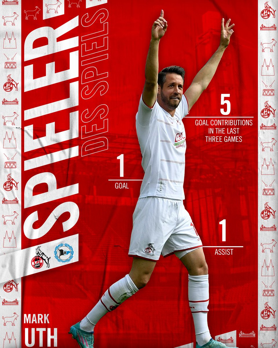 fckoeln_en's tweet photo. 🔥 A man in form, the match winner yesterday!
@Mark_Uth is your #effzeh Man of the Match from #KOEDSC! 🙌 https://t.co/78e6UBrnKt