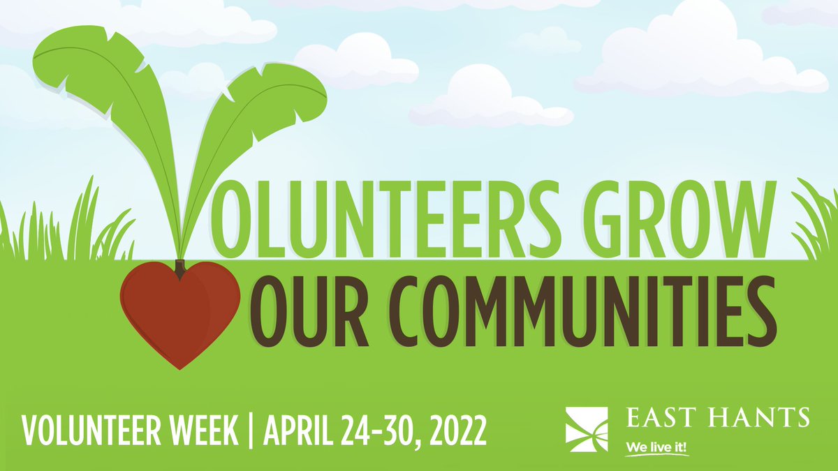 Happy Volunteer Week!

We're sending thanks to all of the incredible volunteers who make East Hants a vibrant, safe and lively place to call home ❤️

We'll be celebrating our volunteers all week long - watch this space!

#NVW2022 #VolunteersBringHeart