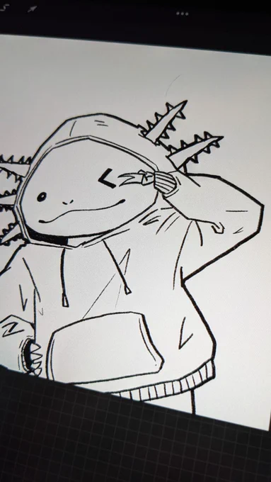 アイコン新しいのに変えたくて描いてる 